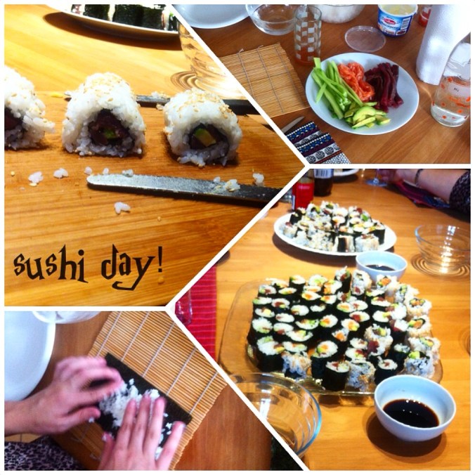 sushi day! yeah!